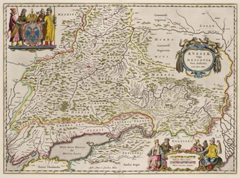 Karta över södra Ryssland från: norra och östra delarna, 1664