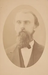 Porträtt av Gustavus Detlef Hinrichs 1836-1923, 1872.
