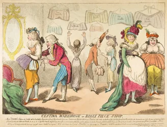 Cestina Warehouse eller Belly Piece Shop, pub. 1793