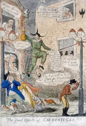 The Good Effects of Carbonic Gas!, 1807 (handfärgad gravyr)