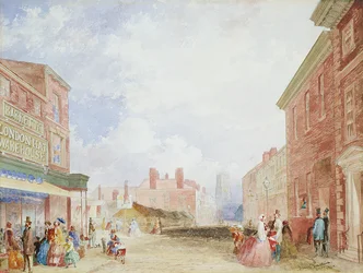 Utsikt över Kirkgate, Leeds