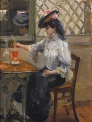 På kaféet