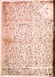 Brev skrivet av Isaac Newton, 28 november 1679