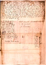 Brev skrivet av Isaac Newton, 28 november 1679