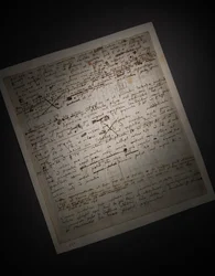 Två sidor med revisioner av Principia Mathematica