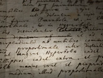 Två sidor med revisioner av Principia Mathematica