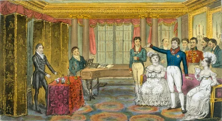King George IV på Carlton House, pub. 1825.