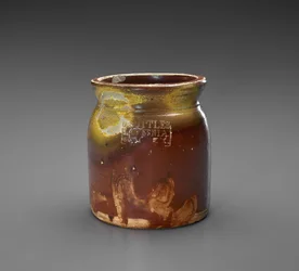Jar, c. 1873-1882 (glidglaserat stengods)