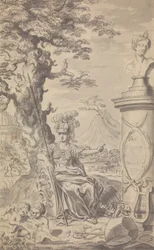 Town and Country Magazine - Frontispice för 1769 (1:a numret alltså ingen vol.nr.)