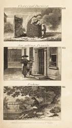 Handlar i Regency England: träkolsbränning, judar som säljer pennor och fiske