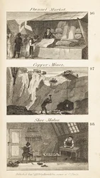 Handlar i Regency England: flanellmarknad, koppargruvor och skomakare