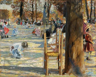 Luxembourgträdgården på våren