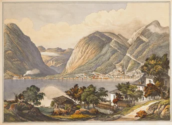 Hallstatt begravningsplats, en samling akvareller från 1800-talet (akvarell)