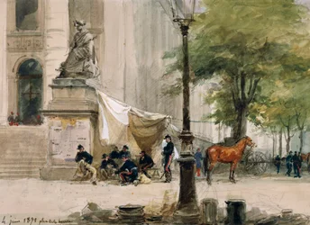 Läger på Place de la Boure, 4 juni