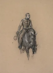 Soldat till häst, ca. 1860.