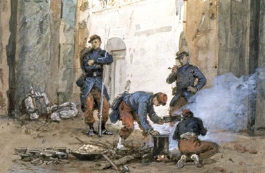 Soldater från armén i Versailles, Paris kommun