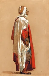 Studie av en man i orientalisk kostym