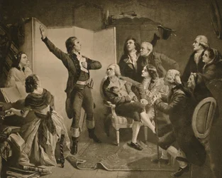 Den första sången av Marseillaise, 1895.