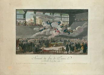 Tennisbaneeden den 20 juni 1789.