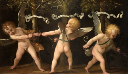 Allegori med bevingade keruber, ca. 1635.