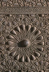 Dörr till sultan al-Zahir Barquqs madrasa, detalj (trä)