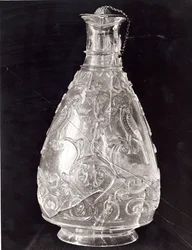 Ewer med fåglar från skattkammaren i Saint-Denis, egyptisk, fatimidperiod, sent 1000-tal (bergkristall)