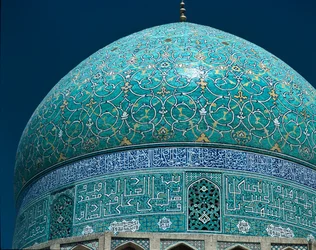 Utsikt över Shah-moskén (även känd som Imam-moskén) 1612-1630