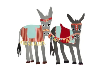 Donkeys, 2014 (klippt papper)