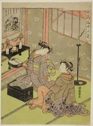 Snake, från serien "Fashionable Twelve Signs of the Zodiac (Furyu juni shi)"