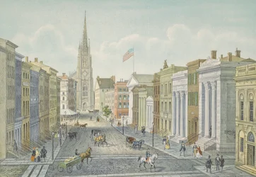 Wall Street, New York 1847.