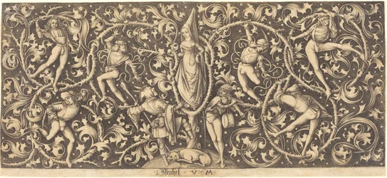 Prydnad med Morris Dancers, ca. 14901500.