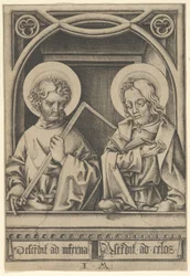 De heliga Thomas och Jakob den mindre, från The Apostles,.n.d.