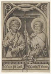 St. Bartolomeus och St. Filip, från Apostlarna, 1435-1503.