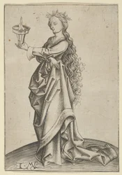Den tredje vise jungfrun, ca. 1450-1503.