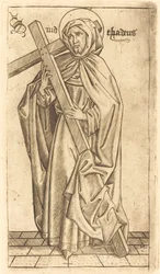 Sankt Judas Thaddeus (?) eller Sankt Simon (?)