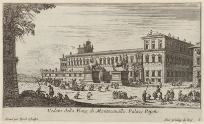 Utsikt över Piazza di Montecavallo