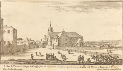 Vy över Prioress och Village of Croissy