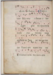 Blad 8 från ett antifonalt fragment (verso)
