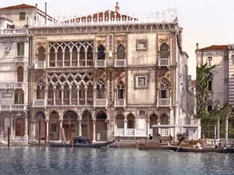 Palazzo Santa Sofia, eller Ca dOro vid Canal Grande i Venedig, 1890-1900