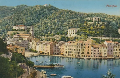 Portofino, Italien. Vykort skickat 1913.