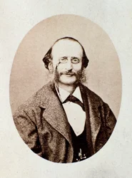 Porträtt av Jacques Offenbach (1819-1880), tysk kompositör