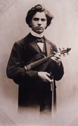Porträtt av Jan Kubelik (1880-1940) tjeckisk violinist och kompositör