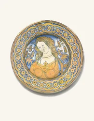 I Deruta Bella Donna Charger, c.1500-30