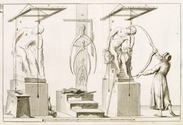 A Sculptors Studio, ca 1800