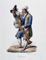 Säckpipare, Italien
