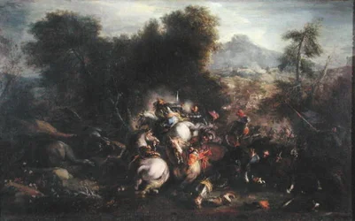Battle Scene (olja på duk)