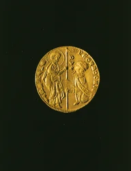 Mynt föreställande Doge Gradenigo (guld)
