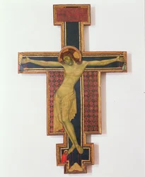 Krucifix (tempera på trä)