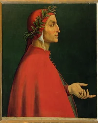Dante Alighieri, italiensk poet som skrev Divina Commedia ...