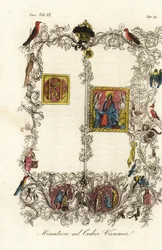 Första sidan av den berömda Wien Codex of the Golden Bull